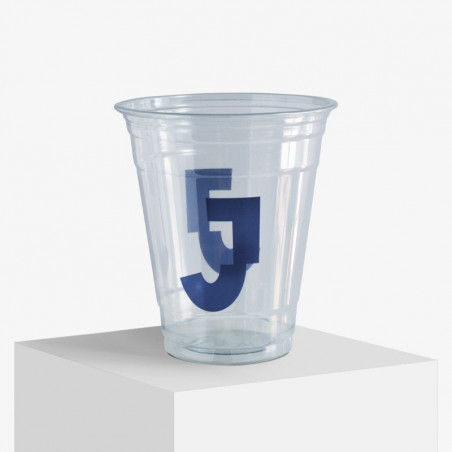 Plastikbecher mit einer Farbe bedrucken Plastikbecher mit einer Farbe bedrucken