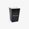 Individuell bedruckte 0,65-Liter-Popcornbecher mit 'Clear Channel' Logo