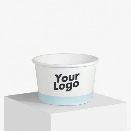 Individuell bedruckter 300 ml Eisbecher mit matt Oberfläche mit Ihrem Logo