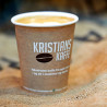 Pappbecher mit Kristians Kaffe logo
