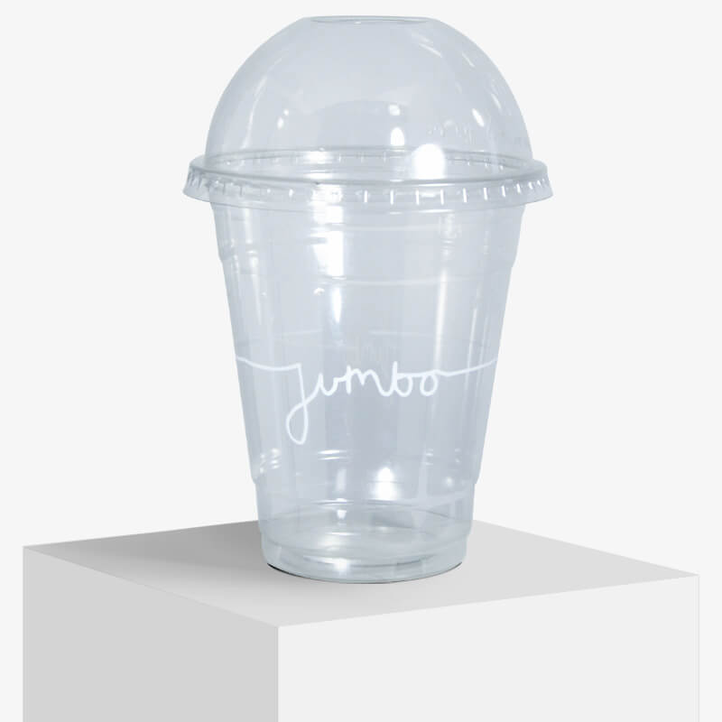 limepack plastic cup with dome lid